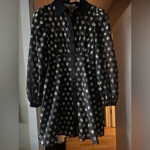 NWT Zara Sheer Long Sleeve Dress, S